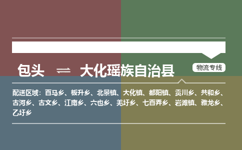 包头到大化瑶族自治县货运公司2023-时效快运-省市县+乡镇+闪+送
