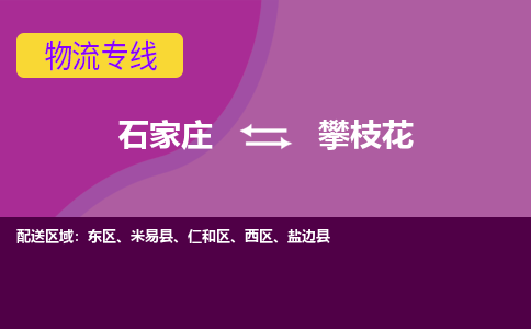 石家庄到攀枝花物流公司-石家庄至攀枝花货运专线