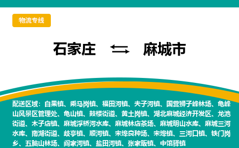 石家庄到麻城市物流公司-专业团队/提供包车运输服务