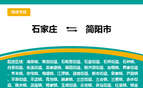 石家庄到简阳市物流专线-石家庄到简阳市物流公司|点对点运输