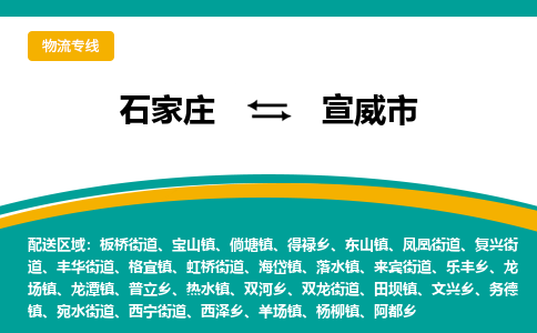 石家庄到宣威市物流公司-专业团队/提供包车运输服务