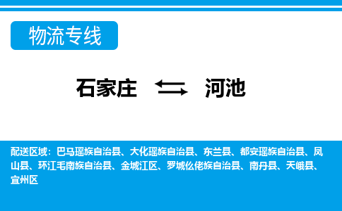 石家庄至河池物流专线|石家庄到河池物流公司-多方式运输、多种车型选择
