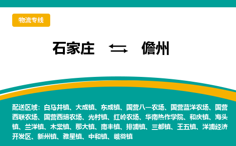 石家庄到儋州物流公司-专业团队/提供包车运输服务