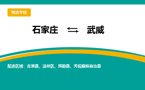 石家庄到武威物流公司-专业团队/提供包车运输服务