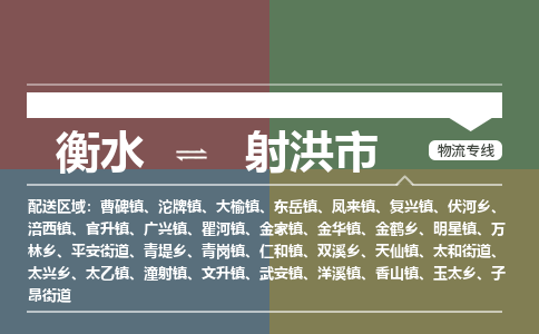 衡水到射洪市物流公司|衡水到射洪市物流专线-专接/整车
