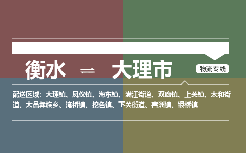 衡水到大理市物流公司|衡水到大理市物流专线-专接/整车