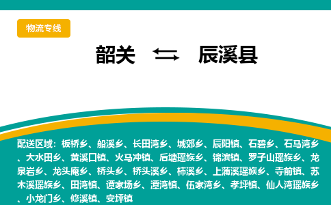 韶关到辰溪县物流公司-韶关到辰溪县物流专线-点对点运输