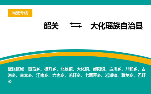 韶关到大化瑶族自治县物流公司-韶关到大化瑶族自治县物流专线-点对点运输