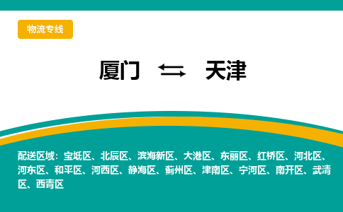 厦门到天津物流公司-厦门到天津物流专线-点对点运输