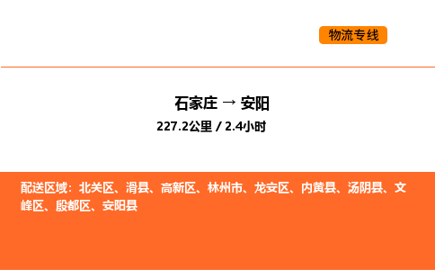 石家庄到安阳物流公司/实时报价(省市县+乡镇-闪+送)