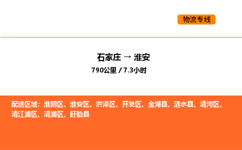 石家庄到淮安物流公司/实时报价(省市县+乡镇-闪+送)