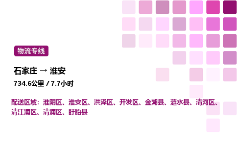 石家庄到淮安物流公司-货运专线高效运输「多少一方」