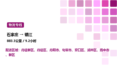 石家庄到镇江物流公司-货运专线高效运输「多少一方」