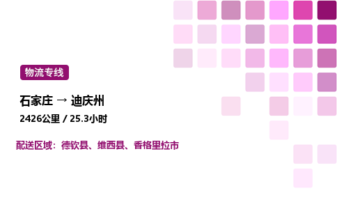 石家庄到迪庆州物流公司-货运专线高效运输「多少一方」