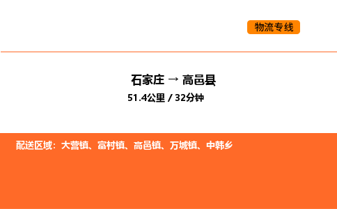 石家庄到高邑县物流公司|石家庄到高邑县货运专线-高效快捷