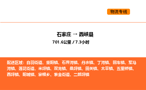 石家庄到西峡县物流公司|石家庄到西峡县货运专线-高效快捷