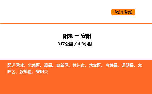 阳泉到安阳物流公司/整车零担(全境一站达) 阳泉到安阳物流公司/整车零担(全境一站达)