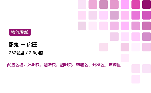 阳泉到宿迁物流公司/整车零担(全境一站达)