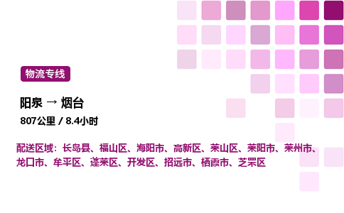 阳泉到烟台物流公司/整车零担(全境一站达)