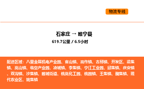 石家庄到睢宁县物流公司|石家庄到睢宁县货运专线-高效快捷