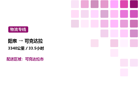 阳泉到可克达拉物流公司/整车零担(全境一站达)