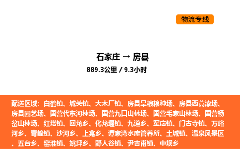 石家庄到房县物流公司|石家庄到房县货运专线-高效快捷