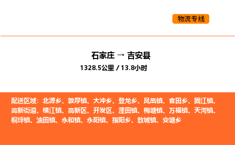 石家庄到吉安县物流公司|石家庄到吉安县货运专线-高效快捷