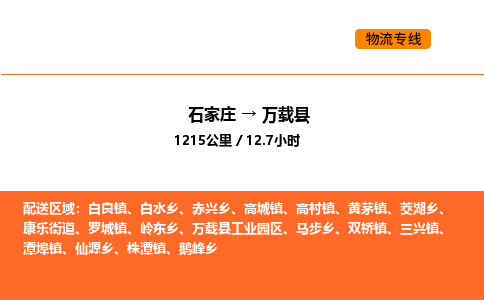 石家庄到万载县物流公司|石家庄到万载县货运专线-高效快捷
