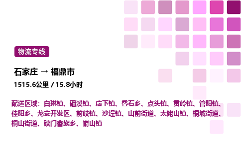 石家庄到福鼎市物流公司/整车零担(全境一站达)