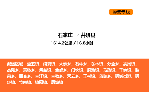 石家庄到井研县物流公司|石家庄到井研县货运专线-高效快捷