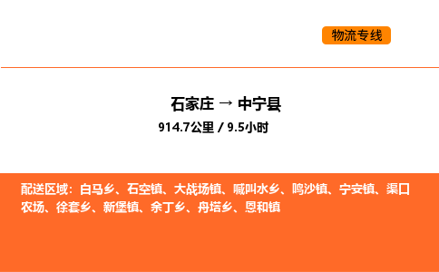 石家庄到中宁县物流公司|石家庄到中宁县货运专线-高效快捷