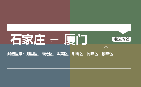 石家庄到厦门物流公司一站式物流服务-安全送达