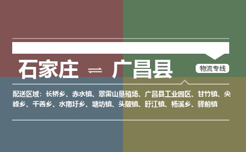 石家庄至广昌县货运专线-石家庄至广昌县物流公司/零担专线公司