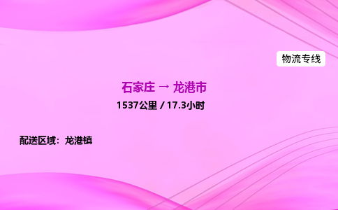石家庄到龙港市物流公司-专线直达 石家庄到龙港市物流公司-专线直达