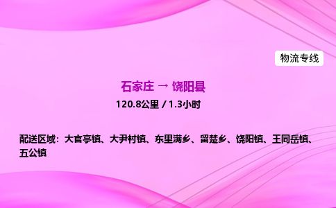 石家庄到饶阳县物流公司-货运专线2026省市县<高效准时> 石家庄到饶阳县物流公司-货运专线2026省市县<高效准时>
