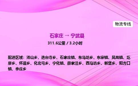 石家庄到宁武县物流公司-货运专线2026省市县<高效准时> 石家庄到宁武县物流公司-货运专线2026省市县<高效准时>