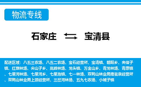 石家庄到宝清县物流公司-货运专线2026省市县<高效准时> 石家庄到宝清县物流公司-货运专线2026省市县<高效准时>