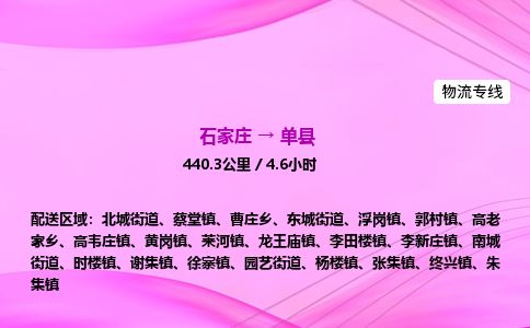 石家庄到单县物流公司-货运专线2026省市县<高效准时> 石家庄到单县物流公司-货运专线2026省市县<高效准时>
