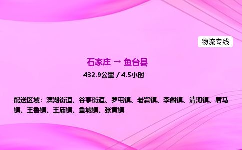石家庄到鱼台县物流公司-货运专线2026省市县<高效准时> 石家庄到鱼台县物流公司-货运专线2026省市县<高效准时>
