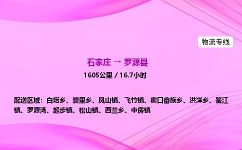 石家庄到罗源县物流公司-货运专线2026省市县<高效准时> 石家庄到罗源县物流公司-货运专线2026省市县<高效准时>