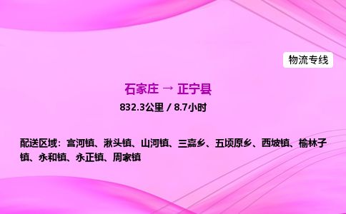 石家庄到正宁县物流公司-货运专线2026省市县<高效准时> 石家庄到正宁县物流公司-货运专线2026省市县<高效准时>