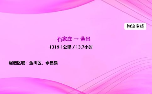 石家庄到金昌物流公司-货运专线2026省市县<高效准时> 石家庄到金昌物流公司-货运专线2026省市县<高效准时>