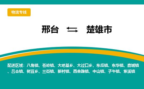 邢台到楚雄市物流公司-搬家行李托运2026(专线快运/全境直达)