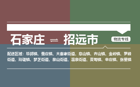 石家庄到招远市物流公司-搬家行李托运2026(专线快运/全境直达)