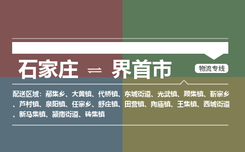 石家庄到界首市物流公司-搬家行李托运2026(专线快运/全境直达)