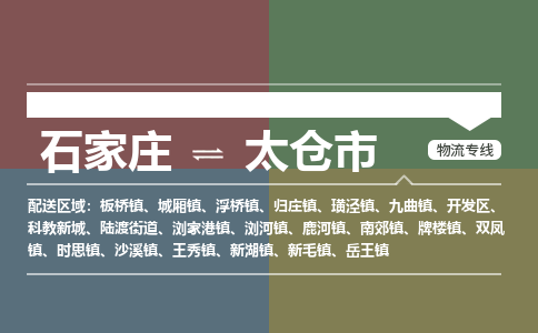 石家庄到太仓市物流公司-石家庄到太仓市货运专线2026省市县提供送货上门
