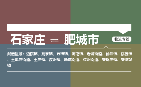 石家庄到肥城市物流公司-石家庄到肥城市货运专线2026省市县提供送货上门