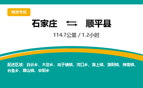定州到顺平县物流专线-石家庄至顺平县物流公司/省市县均可运输