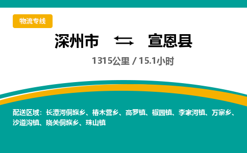 深州到宣恩县物流公司-搬家行李托运2026(专线快运/全境直达) 深州到宣恩县物流公司-搬家行李托运2026(专线快运/全境直达)