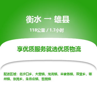 衡水到雄县物流公司-搬家行李托运2026(专线快运/全境直达) 衡水到雄县物流公司-搬家行李托运2026(专线快运/全境直达)